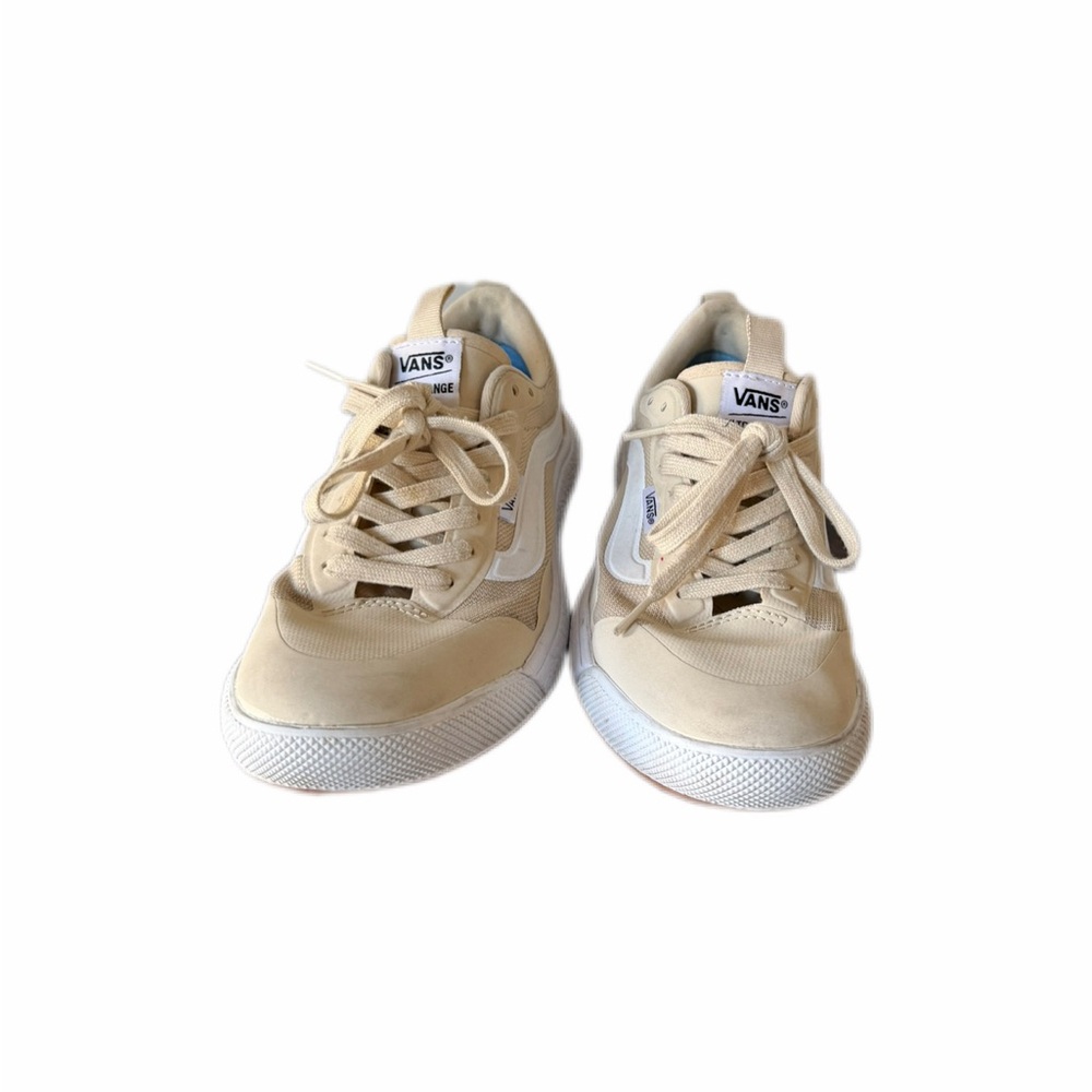 Vans Cream and White Casual Sneakers - Picture 2 of 8